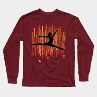 Line Dancer (Red-Orange) Long Sleeve T-Shirt